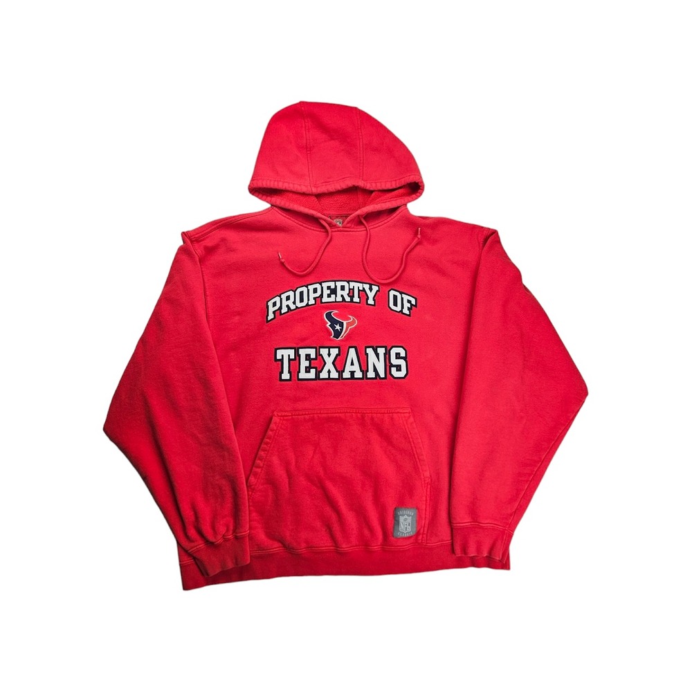 Vintage Reebok NFL Gridiron‎ Houston Texans Hoodie Mens Size Large Battle Red